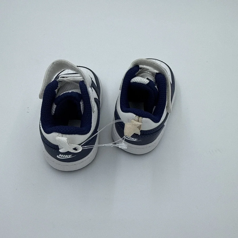 Nike Court Borough Low 2 Shoes Toddler 4C Blue & White